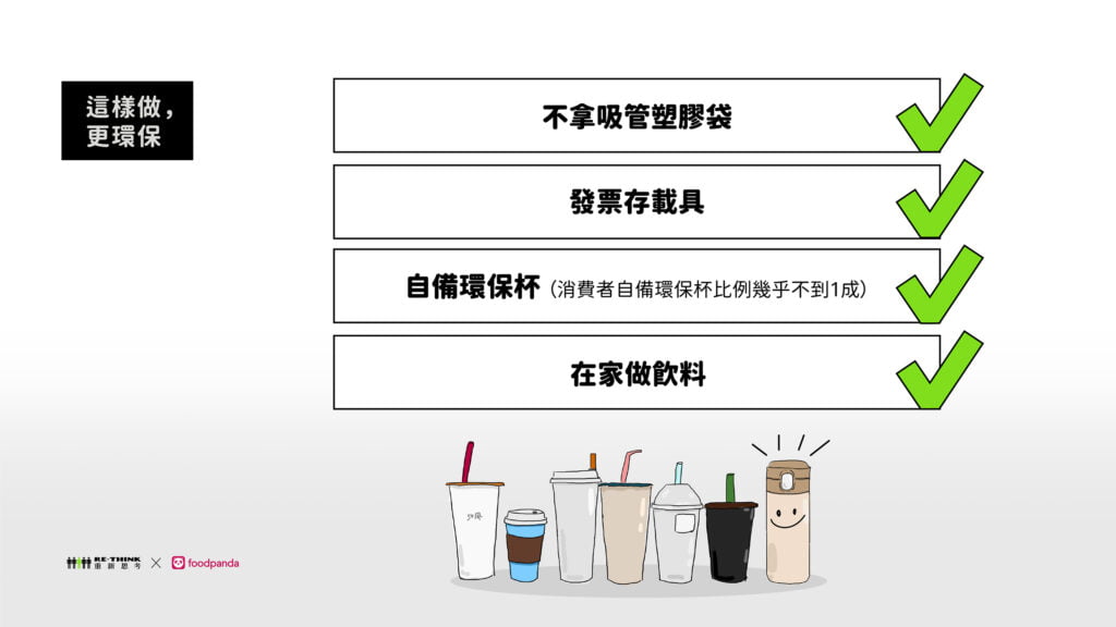 如何更環保的叫飲料手搖杯外送