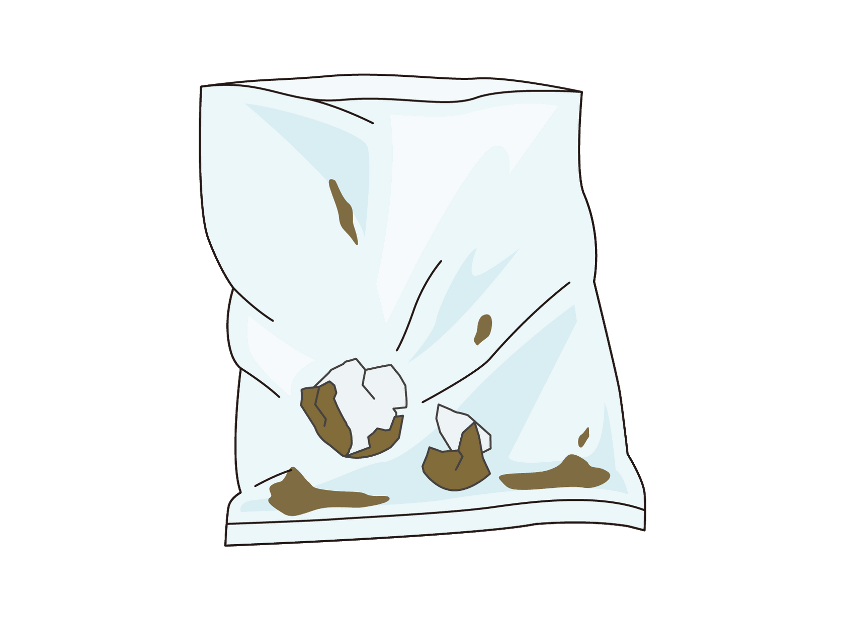 茶葉蛋殼加塑膠袋